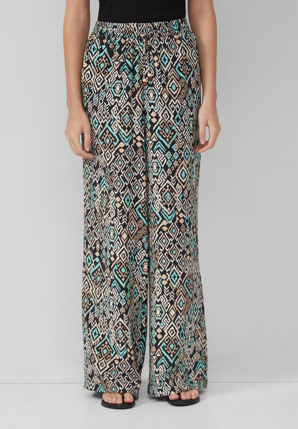 WIDE RELAXED FIT  - Stoffhose - schwarz