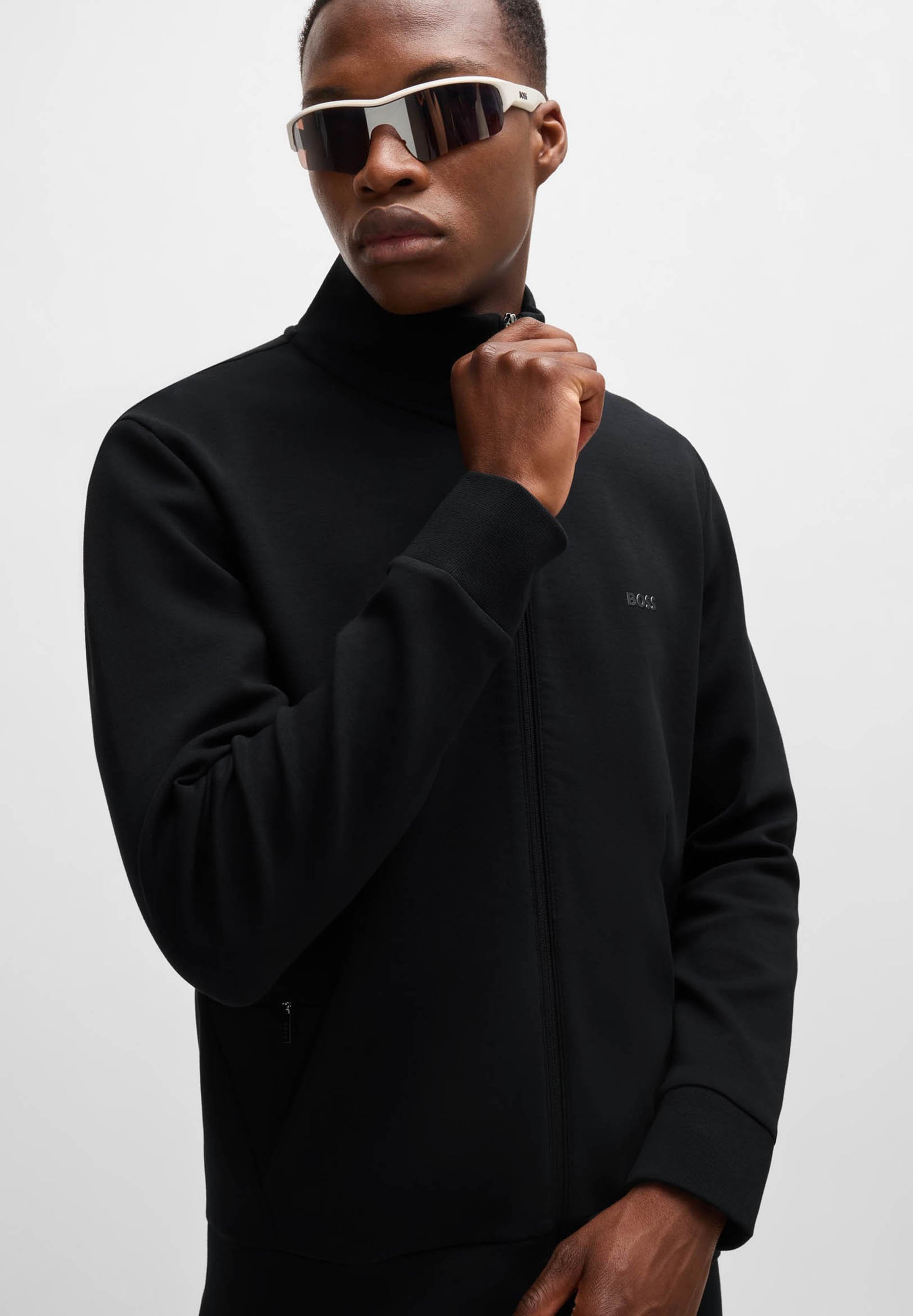 BOSS SKAZ - Zip-up sweatshirt - black - Zalando