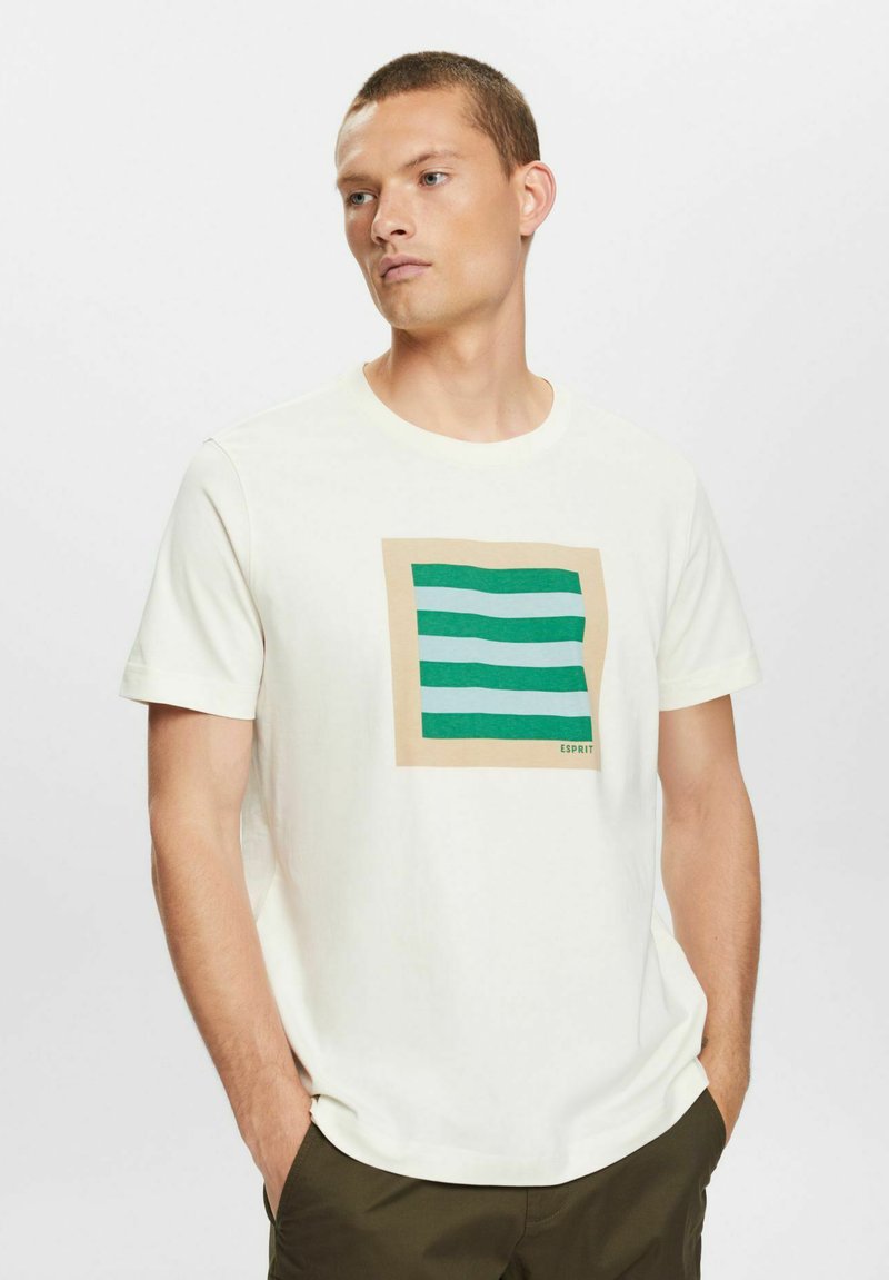 ESPRIT 043ee2k309 T-Shirt, 056/Ice 2, XS Uomo