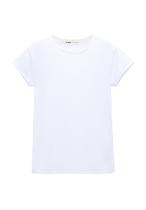 PULL&BEAR SHORT SLEEVE - T-Shirt basic - white