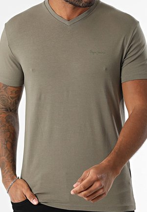 ORIGINAL  V - Camiseta básica - stone green