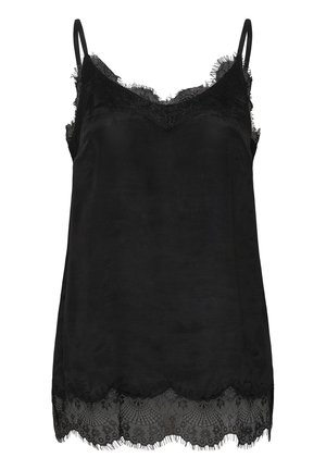 Cream, CRTRINITI TOP - Top - pitch black
