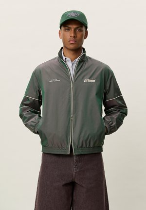 Les Deux PRINCE SHINY TRACK JACKET - Veste légère - pineneedle green