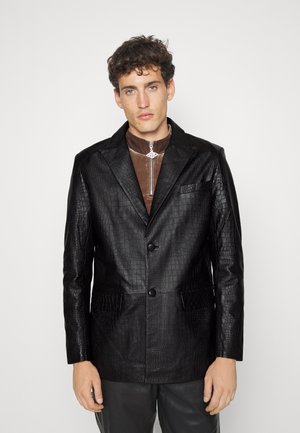 STUDIO ID CASUAL TAILORING SINGLE BREAST  - Blazer jacket - croco print black
