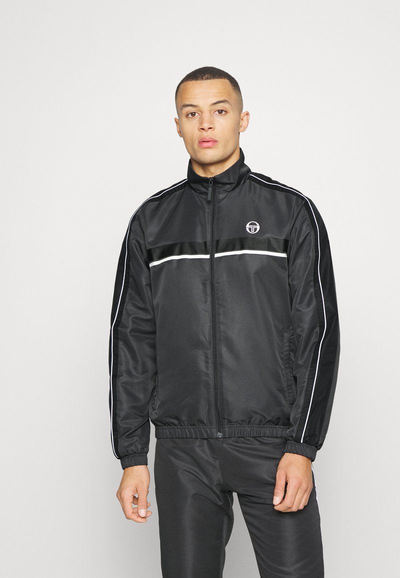 Sergio Tacchini AGAVE TRACK JACKET Veste de survêtement ebony/black