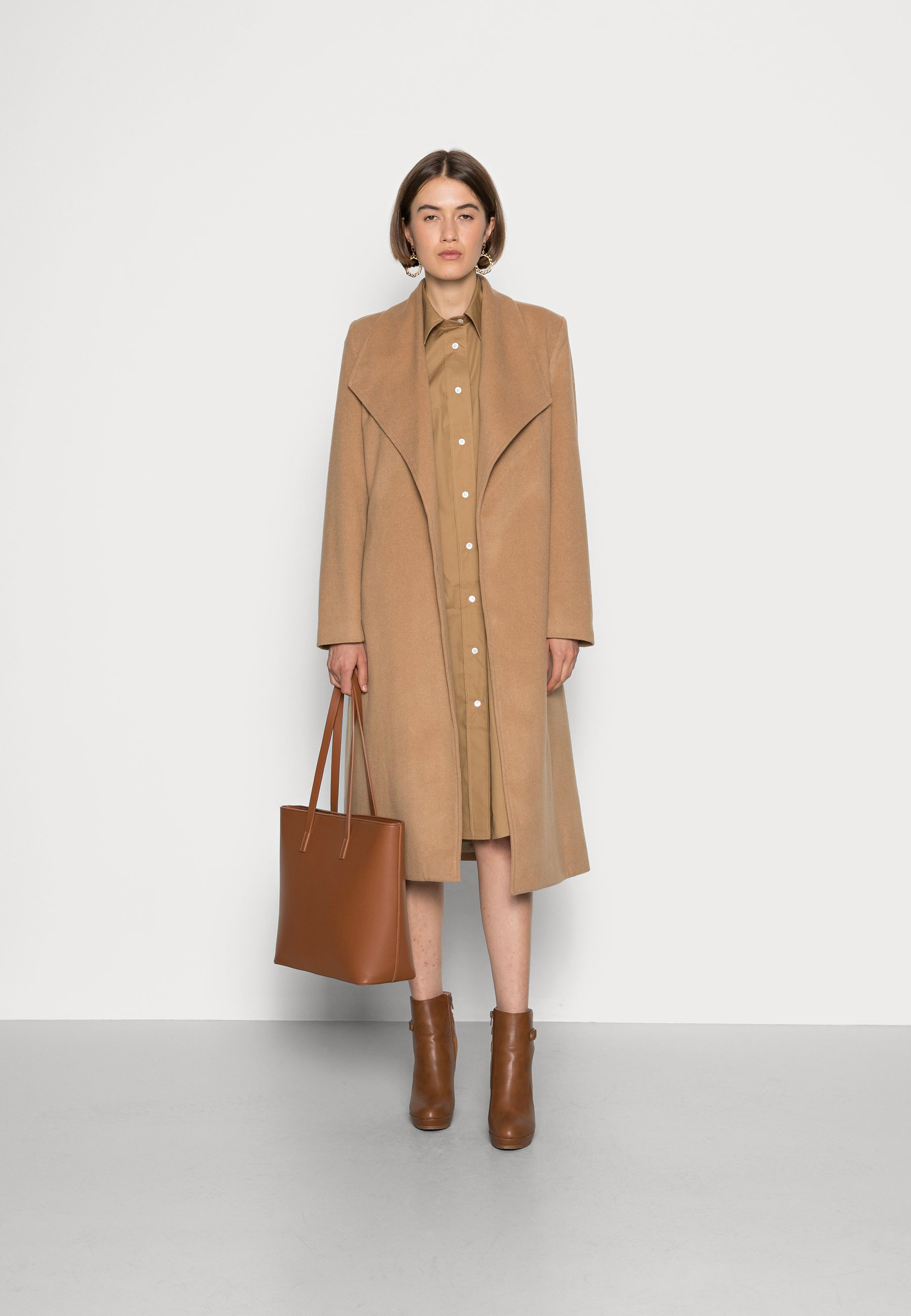 zalando camel coat