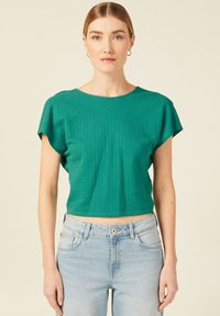 BONOBO Jeans MIT KURZEN ÄRMELN - Camicetta - vert turquoise