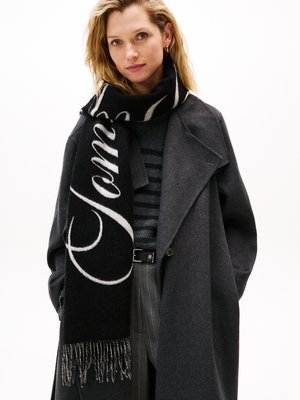 Tommy Hilfiger SCRIPT LOGO SCARF - Sjal / Tørklæder - black