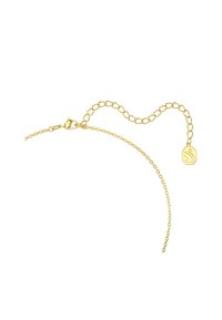 Pulsera de cadena de oro con cierre de langosta, eslabones finos y una cadena ajustable con un charm hexagonal al final.