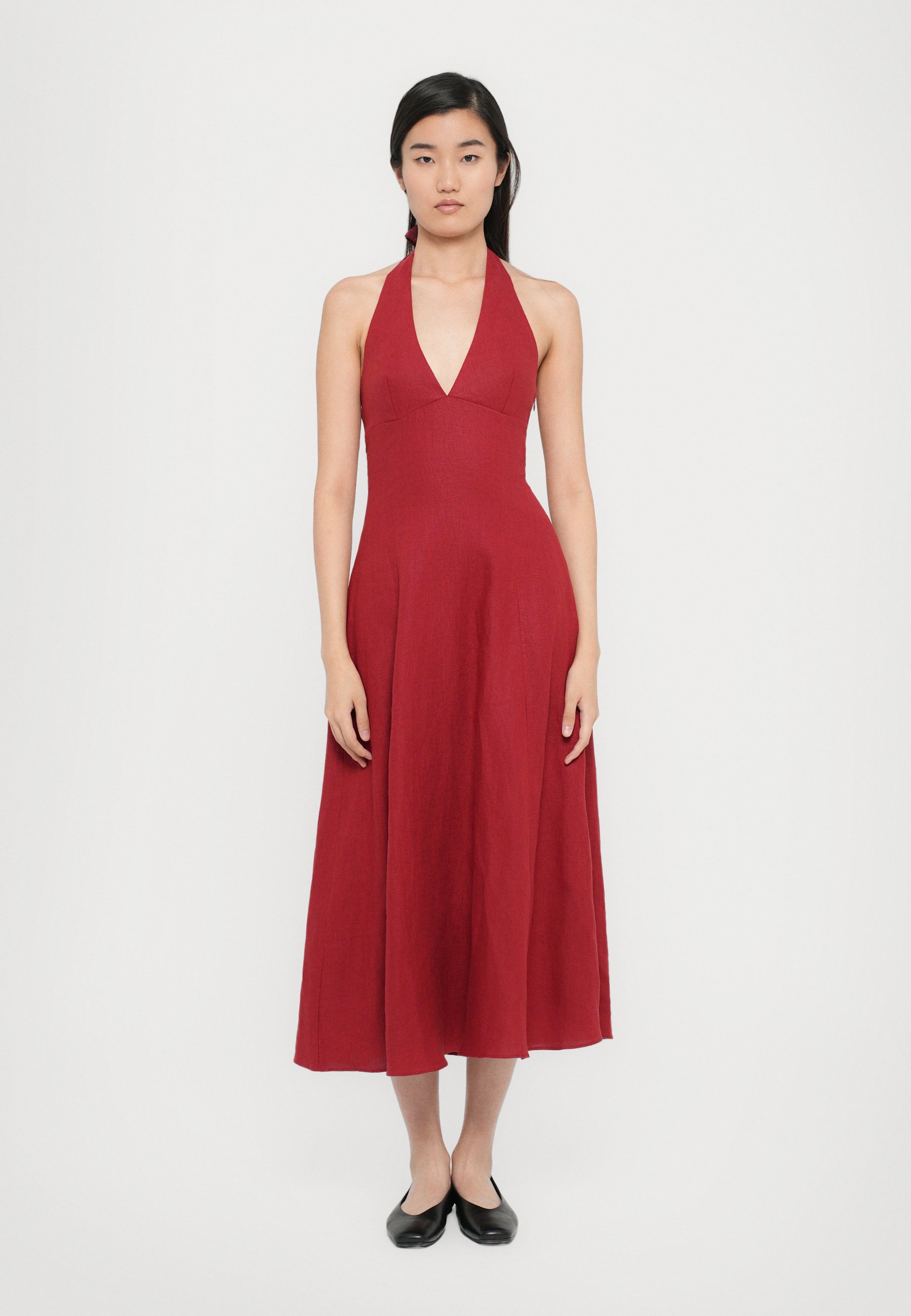 Faithfull the brand MARAIS MIDI DRESS - Day dress - deep red/red - Zalando.co.uk