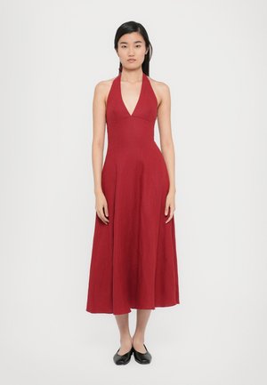 MARAIS MIDI DRESS - Hverdagskjole - deep red
