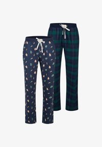 Vybráno, navy/green check gingerbreadmen