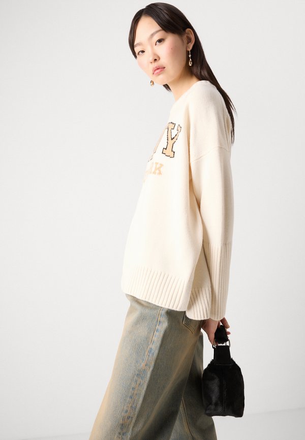 VARSITY LOGO CREW NECK RELAXED - Jumper - eggnog3