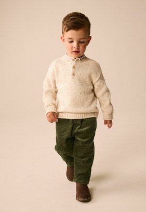 Next, REGULAR FIT - JUMBO CORDUROY TROUSERS - Stoffhose - khaki green
