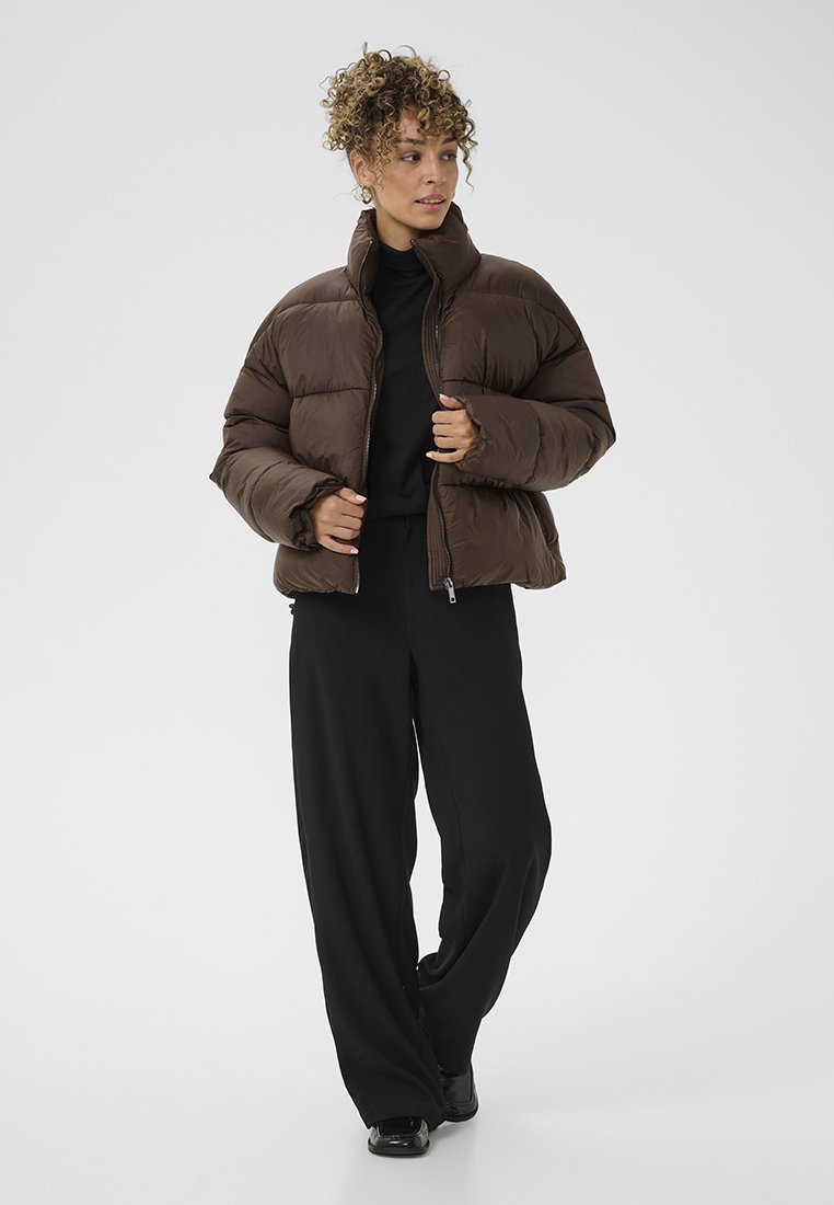 Cream Winterjas bruin