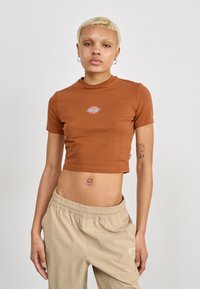 Dickies - MAPLE VALLEY TEE - Nyomott mintás póló - mocha bisque Miniatűr kép 1