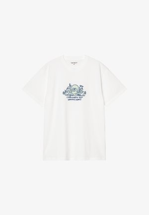 Carhartt WIP, CARHARTT WIP S/S INK LAB T-SHIRT WHITE - Camiseta estampada - white