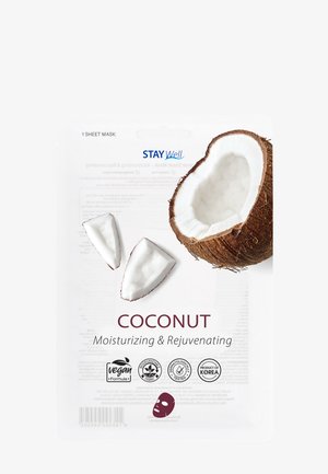 STAY WELL VEGAN SHEET MASK - Gesichtsmaske - coconut