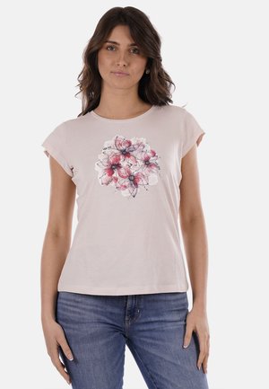 T-shirt con stampa - rosa chiaro
