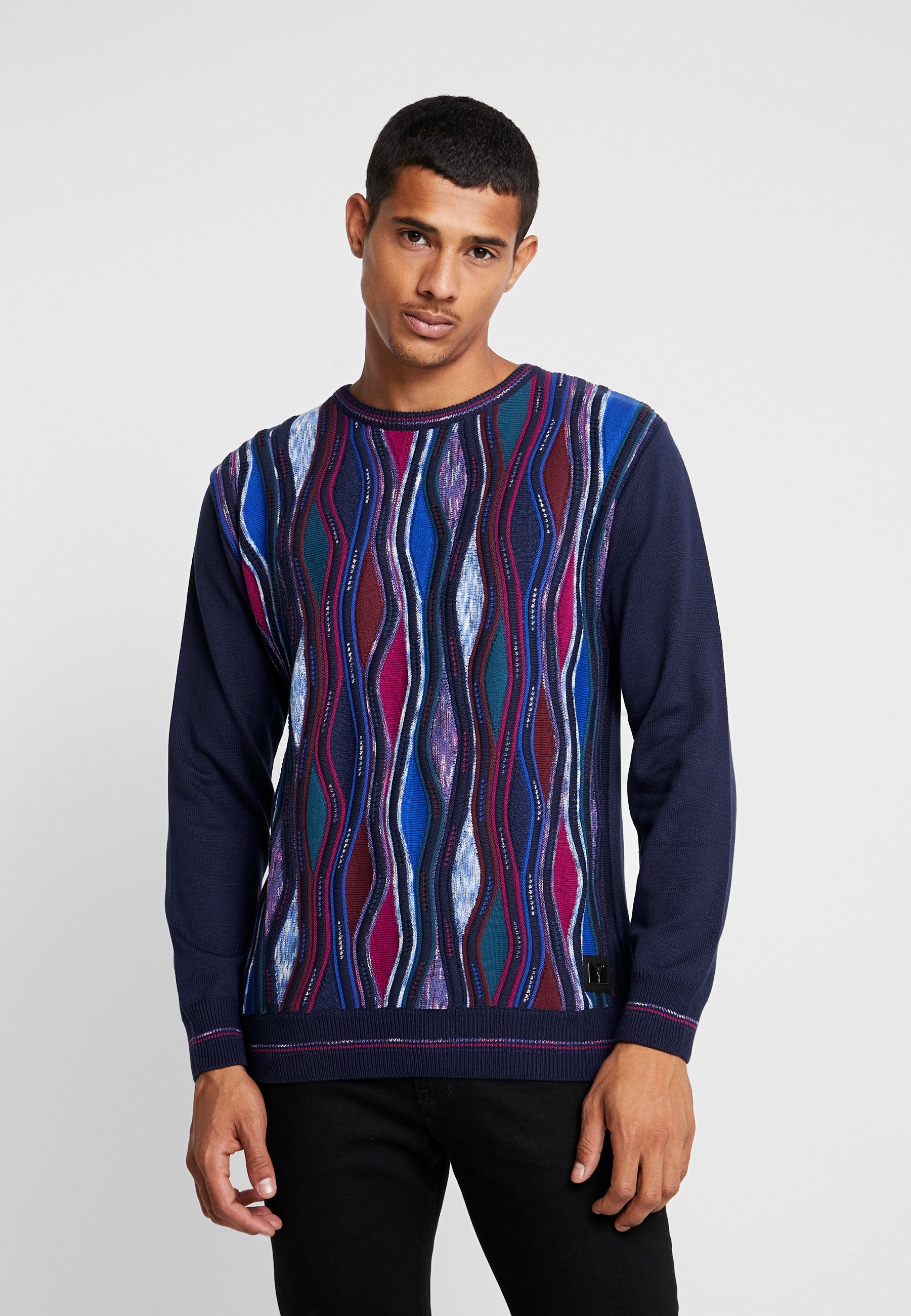 Carlo Colucci Trui navy bordeauxdonkerblauw Zalando.nl Carlo Colucci Trui bordeaux Zalando.nl