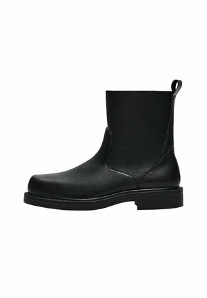Bershka, CASUAL BIKER - ANKLE BOOTS - Bottines - black