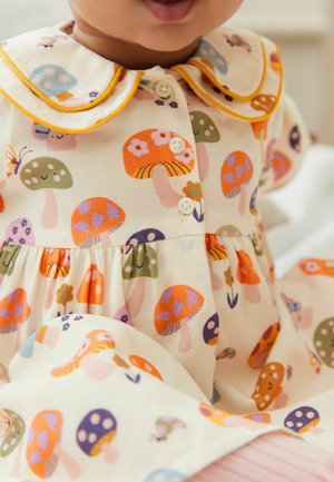 MUSHROOM PRINT SET WITH COLLAR STANDARD - Vestido informal - cream
