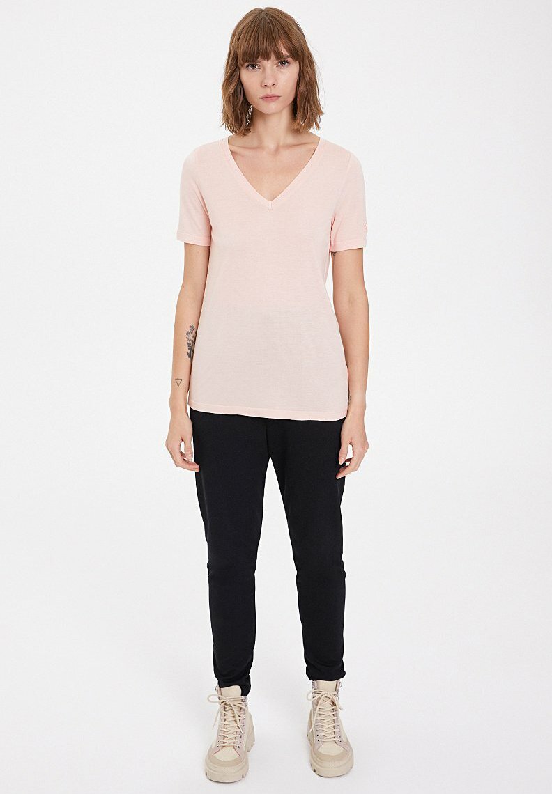 Damen T-Shirts | WESTMARK LONDON ESSENTIALS DEEP T-Shirt basic peachy keen/lachs - CF90321 Damen T-Shirts | WESTMARK LONDON ESSENTIALS DEEP T-Shirt basic peachy keen/lachs - CF90321