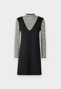 ONLEVA SPENCER DRESS - Dienas kleita - black/white
