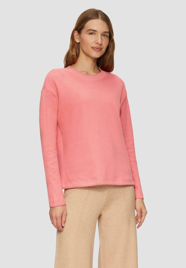 WEICHES MIT GEBRUSHTER OBERFLÄCHE - Strickpullover - papaya