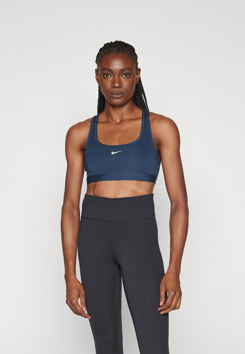 Nike Performance BRA - Sportski grudnjak s blagom potporom - armory navy/white