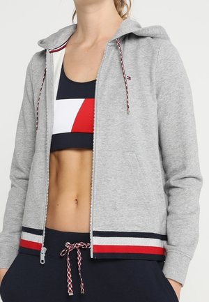 Sudadera con cremallera - mottled grey