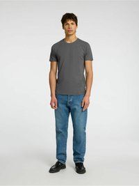Selected Homme SLHROLAND O NECK TEE 3 PACK  - Paprasti marškinėliai - medium grey melange