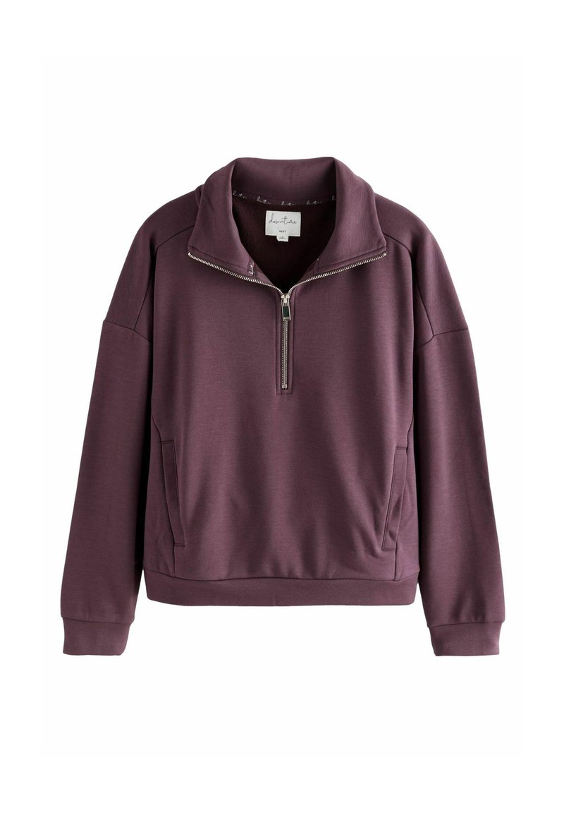 Next HALF ZIP - Felpa - burgundy red