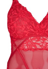 Devoted By Zizzi Body / Bodystocking - rhythmic red