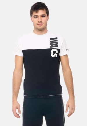 LEONE 1947 MAN T-SHIRT SHORT SLEEVES B&W - T-shirt con stampa - optic white-black
