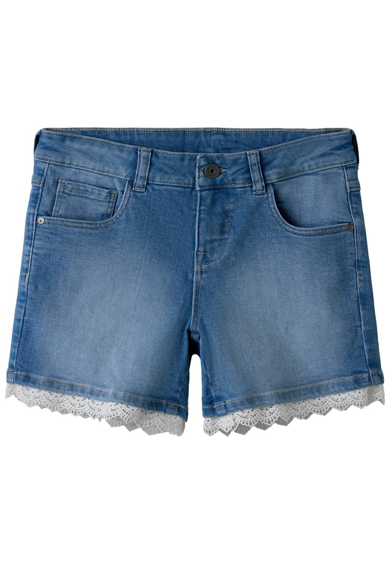 Jeans Shorts Mit Spitze
