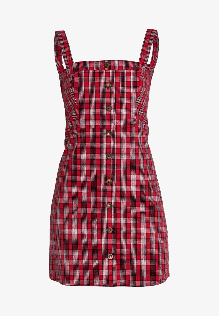 Hollister Co. Shirt dress - red - (Pre-owned) - Zalando.ie Hollister Co. Shirt dress - red - (Pre-owned) - Zalando.ie