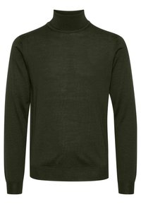 CFKonrad Merino Roll Neck - Jersey de punto - deep forest melange