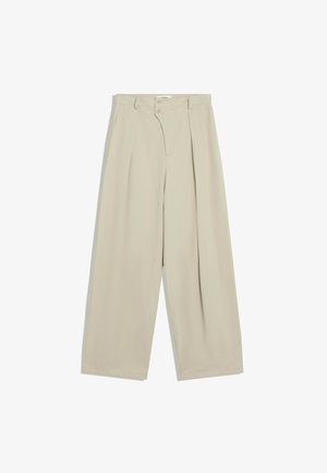 Bershka, CROSSOVER PLEATS - BAGGY TROUSERS - Pantalon classique - sand