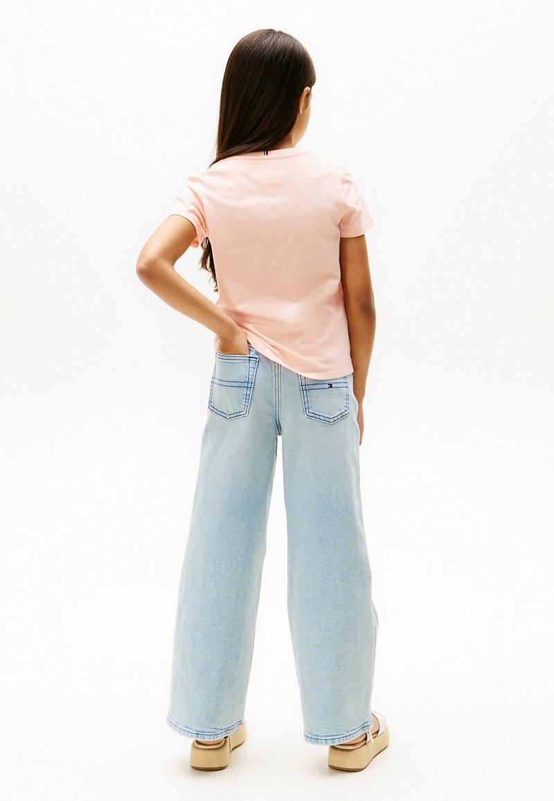 Tommy Hilfiger LOGO SLIM Basic T-shirt coral ice/salmon Zalando