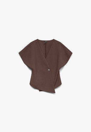 Vero Moda, TOP VMSONJA TOP - Blúz - chocolate martini