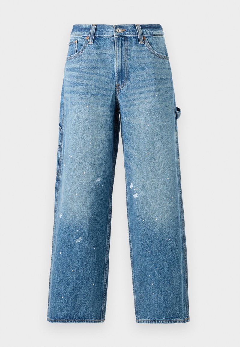 Abercrombie & Fitch Wide leg blauw denim/bluedenim Abercrombie & Fitch Wide leg blauw denim/bluedenim