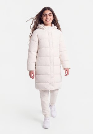 Guess, JUNIOR HOODED LONG PUFFER - Vinterfrakke - cream white