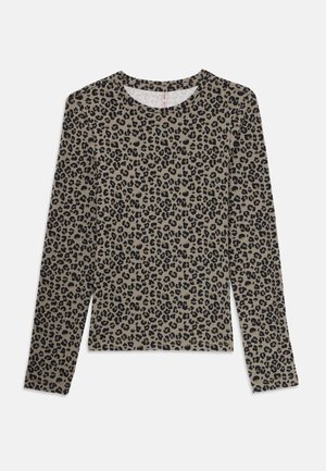 KOGTRINNY LIFE O NECK - Majica z dolgimi rokavi - khaki/black