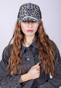 Ed Hardy SKULL TWILL FRONT TRUCKER - Pet - leopard camo