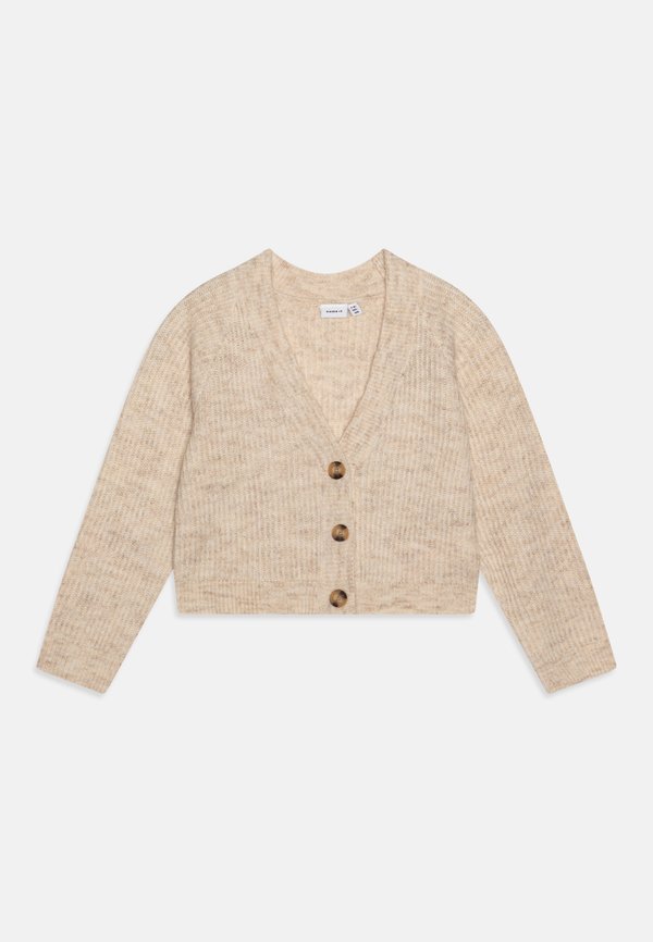 NKFHOLLY CARD NOOS - Cardigan - beige