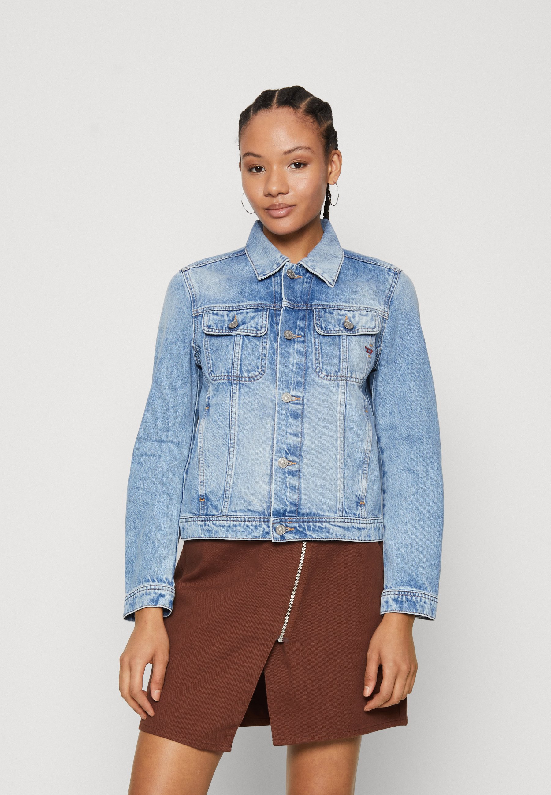 Diesel DE-BONNY - Denim jacket - 01/blue denim - Zalando