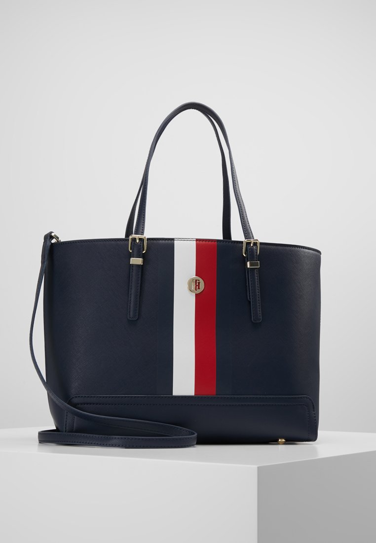 Tommy Hilfiger HONEY MED TOTE CORP Handväska blue/blå Zalando.se