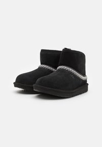 UGG CLASSIC MINI CRESCENT UNISEX - Botines - black