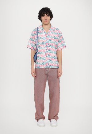 BRANDING BOWLING SHIRT REGULAR FIT UNISEX - Button-down blouse - blue